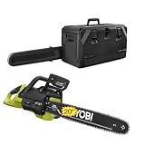 Ryobi_HP 40-Volt Brushless 20 in. Lithium-Ion Cordless Electric Battery Powered Chainsaw + BONUS HARD CASE (TOOL ONLY- Battery NOT included) RY405011