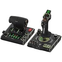 Turtle Beach VelocityOne Flightdeck - Universal HOTAS Simulation Joystick & Throttle with Touch Display, Stick Mounted HUD and Contactless Sensors for Air and Space Combat on Windows 10 & 11