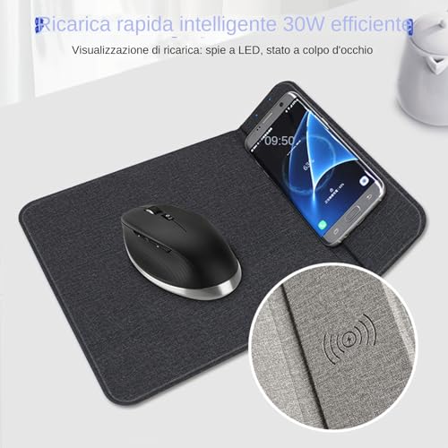Tapis de charge sans fil multifonction : base de charge rapide bureau et PC