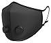 Produktbild Airinum Urban Air Mask 1.0 - Atemmaske mit Zertifiziertem Schutz vor Feinstaub, Allergien, Luftverschmutzung, Smog und Bakterien. Waschbar, Wiederverwendbar, mit Austauschbarem Filter - Solid Black S