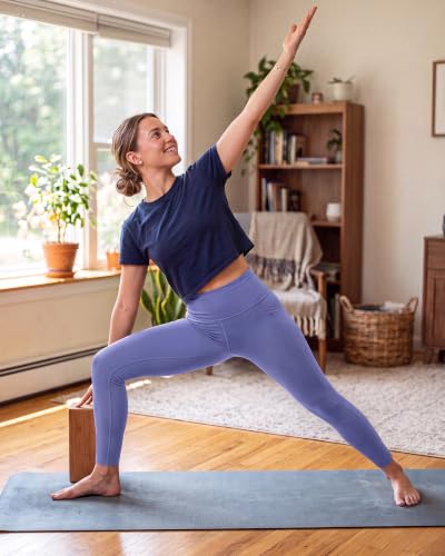 Image of TNNZEET High Waisted Leggings for Women - No See Through Tummy Control Cycling Workout Yoga Pants with Pockets Reg & Plus