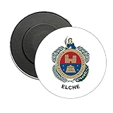 AIMANT ROND. BOUCLIER HÉRALDIQUE ELCHE ALICANTE