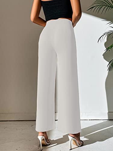 Image of Shasmi Women's Dress Pants Stretchy Work Slacks Business Casual Office Bootcut Leg Elastic Waist Regular Fit Plazzo Trouser Pant (Pant 65)