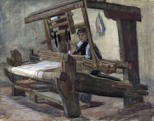 Toile Tisserand de Vincent Van Gogh - Impression d'Art Murale Premium 60x90 cm