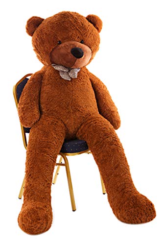 MyTeddyWorld Riesen Teddy Bär Dunkelbraun XL-XXXL Teddybär 140-200 cm samtig weich Plüsch Kuscheltier Plüschbär Farbwahl – Bild 7
