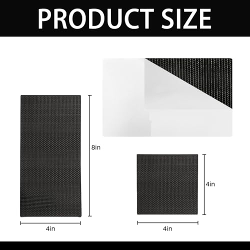 Kit de reparo autoadesivo de trampolim - 2 quadrados + 2 adesivos retangulares - Acessórios de tramp