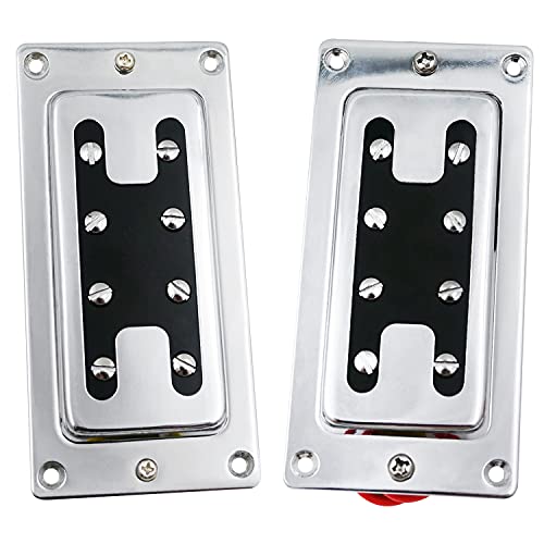 Humbucker Bass Pickups Alnico 5 Magnet Double Coil Neck & Bridge Set H Style Compatible For Bbt 4 String Jb Electric Guitar Part #TOP1