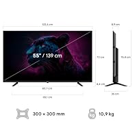 DYON Movie Smart 55 VX-2-55 Zoll (139 cm) 4K UHD Smart TV mit Triple Tuner (DVB-C/-S2/-T2), App Store, Prime Video, Netflix, YouTube, DAZN, Disney+, waipu.tv, Hotelmodus – Ansicht 4