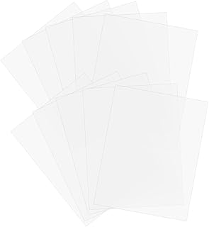 ULTECHNOVO 10pcs Sheets Photo Frame Transparencies Plastic Sheet Hard Plastic Acrylic Board Clear Plastic Sheeting Glass Panel Acrilic Sheets Plastic Sheets Clear PVC Sheets Plastic Panels A4