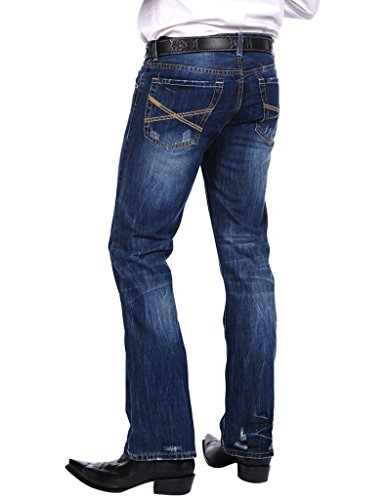 Stetson Men's 1014 Rocker Bootcut Jean, Blue, 34 342