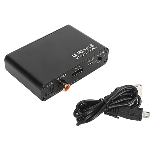 HDMI ARC Audio Extractor, estrattore audio 192 KHz per SPDIF, coassiale 3,5 mm, jack digitale analogico per Home Cinema TV