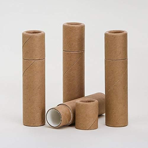 5 mL Kraft Paperboard Lip Balm/Salve/Cosmetic/Lotion Tubes x100
