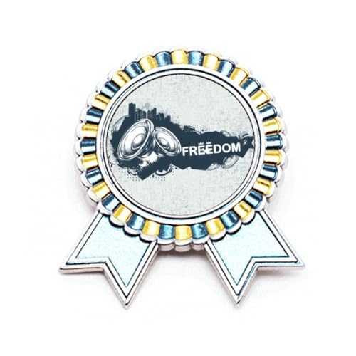 Broche de haut-parleur hip-hop graffiti en métal durable premium street culture M