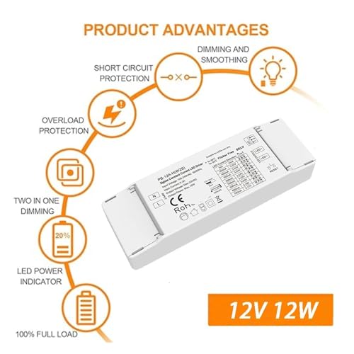 Pilote LED 12W 12V variable intelligent compatible avec downlight et projecteur - 4