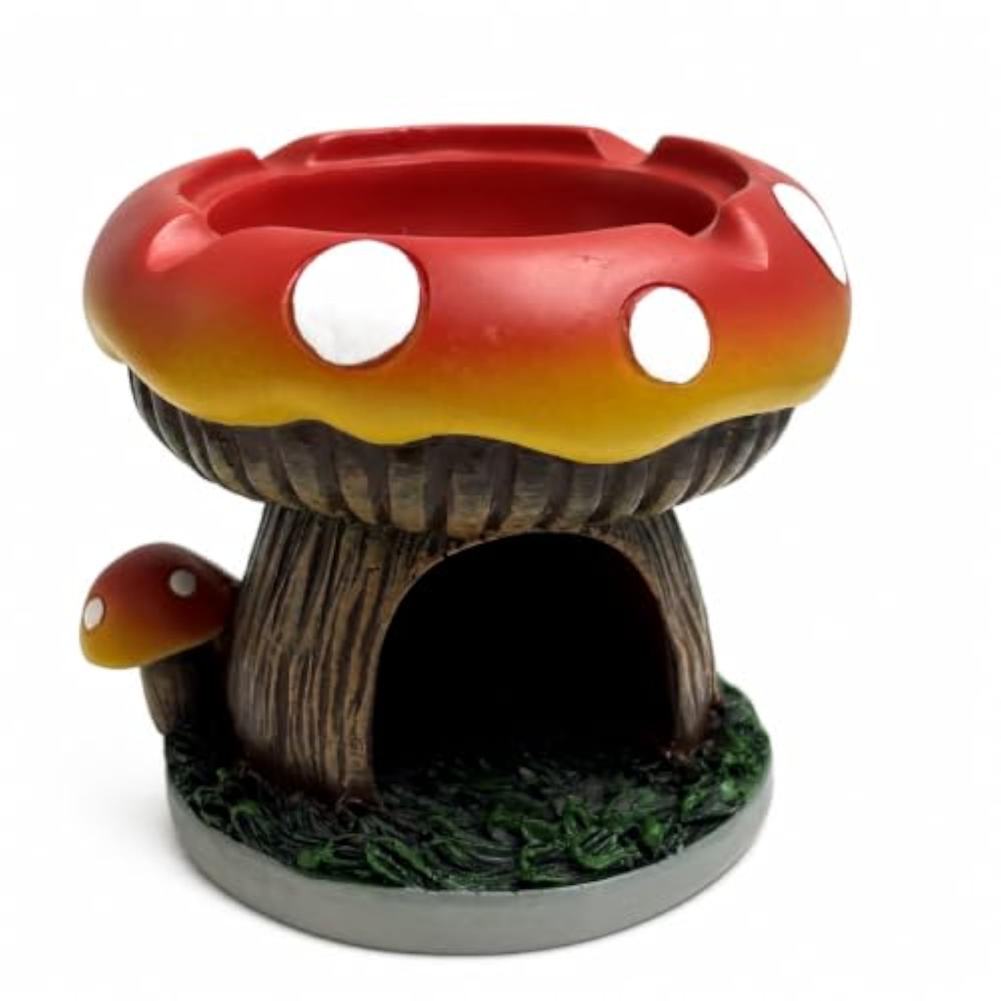 Mushroom Bird Feeder Ashtray, Outdoor Decor