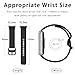 Eiavike Silicone Sport Band for Samsung Galaxy Fit 3, Adjustable Replacement Watch Strap for Galaxy Fit 3 SM-R390 Women Men (Black)