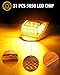 Partsam 31LED Amber Cab Marker Light Waterproof Top Roof Running Cab Lights Compatible with Peterbilt/Kenworth/Freightliner//Western Star/Mack/International/Paccar Trailer Trucks