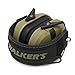 Walkers Razor Slim Electronic Hearing Protection Muff with Noise Reduction (OD Green Patriot) Bundle with Safety Glasses Case, and Protection Glasses (3 Items)