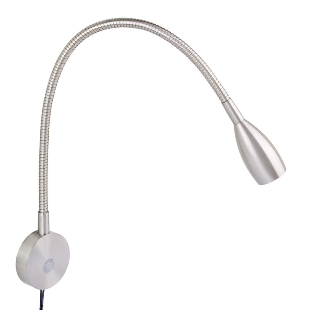 Lampy ścienne, reflektor 3 W, lampa ścienna LED z przełącznikiem dotykowym, odczyt zagłówka, reflektory, akcenty do montażu na ścianie, dekoracja wnętrz, kinkiety ścienne, czarne, 3000 K