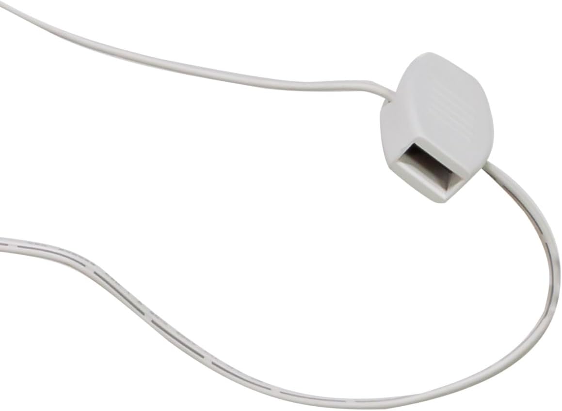 USB White Wire Extension Cord with 12 Power Outlets