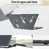HLAAJJX Etui odporne na pękanie do MacBooka Pro 13 cali M2 M1 2022-2016, twarde etui ochronne do Mac Pro 13 A2338 A2289 A2251 A2159 A1989 A1708 A1706 biały / biały pasek dotykowy, astronauta i RR