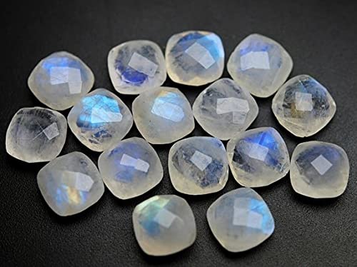 Pierre de lune arc-en-ciel 12mm pour créer vos propres bagues bohèmes uniques