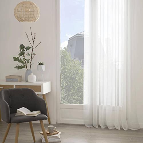 Atmosphera - Vorhang Georgette - weiß - 140x240 cm - Weiß