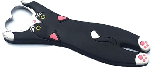 Miniatura 6 de Abridor de botellas con forma de gato animal, abridor de botellas de cerveza, suministros de cocina creativos, abridor de botellas magnético de