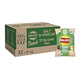 Walkers Baked Salt & Vinegar Snacks Crisps 32 x 37.5g