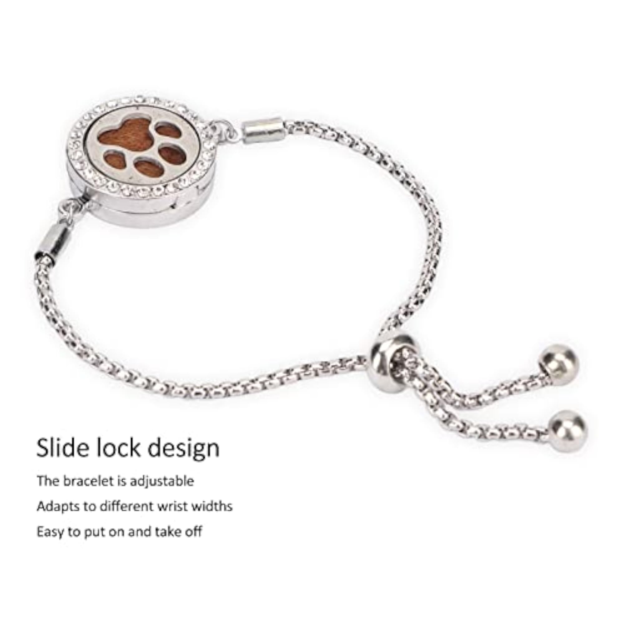 Stainless Steel Essential Oil Diffuser Bracelet, Aromatherapy Gift