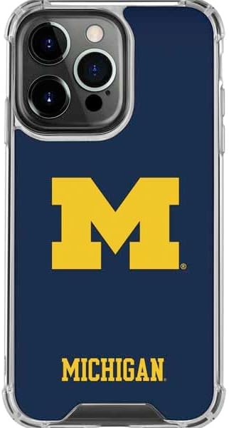 Skinit Clear Phone Case Compatible with iPhone 16 Pro Max - Officially Licensed University of Michigan M Logo Design