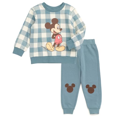 Image of Disney Christmas Fleece Sweatshirt and Pants Outfit Set Newborn to Big Kid Sizes (Newborn - 10-12)