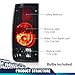 PIT66 Tail Lights Assembly Compatible with Toyota Hilux Pickup Truck 1989 1990 1991 1992 1993 1994 1995 Rear Brake Lamps Smoke Lens Black Housing w/Bulbs Left + Right