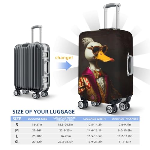 VOSERY Travel Luggage Cover - Noble Style Duck Washable Suitcase Covers Protector Fits 18-32 Inch Luggage4