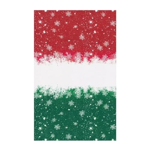 FUIALDOLG Red Green Snowflake Sofa Headrest Protective Cover with Fixing