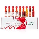 Start the Fire Coffret Cadeau Sauces Piquantes – 9 x 20 ml Fermentées, De Doux à Bruta...