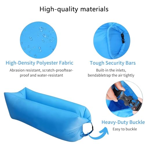 Canapé gonflable avec sac de rangement imperméable