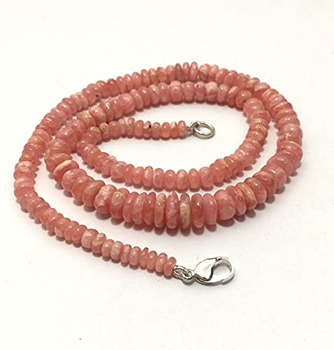 Perles de rhodochrosite naturelles rondelles 4-9mm pour la fabrication de bijoux DIY