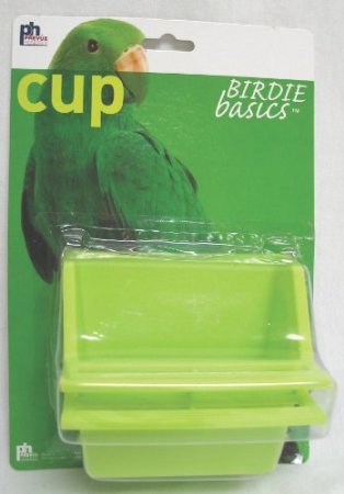 Polly's Short Mess Less Cup for Pet Birds, Small