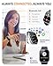 Smart Watch for Men Women- Answer/Make Call, 2024 IP68 Waterproof Fitness Tracker Watch with Sleep Step Counter Activity Smartwatch for Samsung Andriod iPhone iOS (Blue, 1.83)