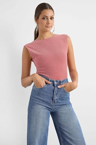 Hiccup Lurex Open-Back Blouse3