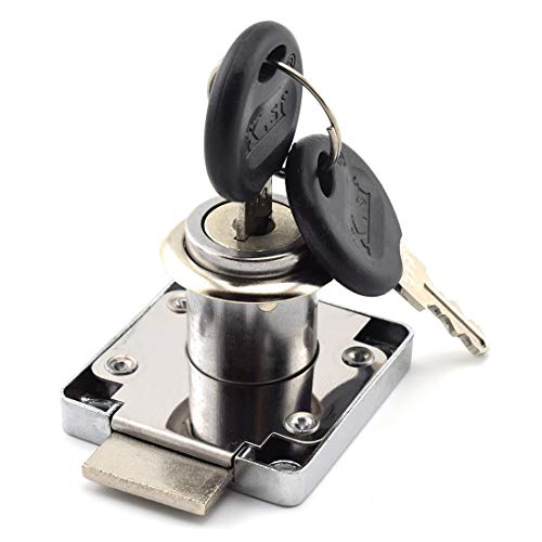 Sdtc Tech Drawer Lock With Keys And Matching Screws For Cabinet/Wardrobe/Cupboard/Office Desk Etc. (Cylinder Cam Length 22 Mm) #TOP2