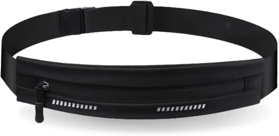 Pochete Slim Esportiva Impermeável, Bolso para Celular, Corrida e Academia, Disponível em Preto, Rosa e Laranja (Preto)