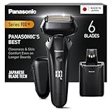 Panasonic ES-LS9A Wet & Dry 6-Blade Electric Shaver for Men - Precise Clean Shaving with Cleaning & Charging Stand