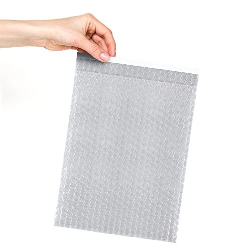 Amiff 25 Stück transparente Luftpolstertaschen, 12 x 15,5 cm, gepolsterte Beutel, 30,5 39, wasserdichte Poly-Versandtaschen mit Selbstversiegelung für Versand, Verpackung, Aufbewahrung und Umzug Cover
