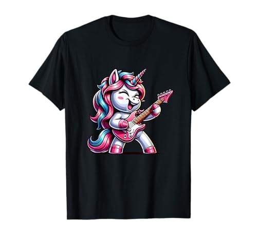 Licorne Rock E-Guitar Mélodie Magique T-Shirt
