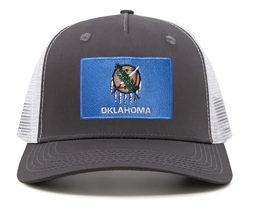 Image of International Tie State Hat for Men and Women, Adjustable Snapback Trucker Baseball Cap with Embroidered Patch