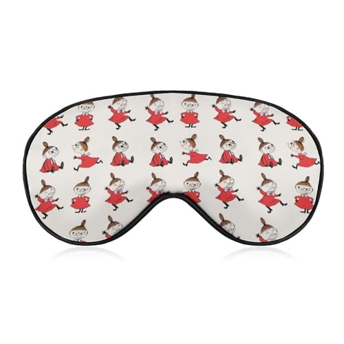 ムーミン リトルミイ アイマスク 睡眠アイマスク 目隠し 睡眠用 安眠グッズ 遮光 軽量 通気性 寝る時マス ク昼寝/仮眠/旅行に最適