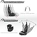 Racing Seats 2 PCS Reclinable Bucket Seats with 2 Sliders Adjustable PU Leather Seats Universal Sport Seats for Cars (Black, 37.0