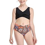 Longitud De La Ropa: Regular Traje de baño y Bikini Familiar Traje de baño a Juego Dos Piezas para niñas Hija Trajes de baño Tankinis Set Bikini Busto Grande